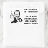 Rectangulaire Bad Driver Stationnement Spot Sticker (Sac)