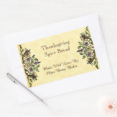 Rectangulaire Baking Thanksgiving Custom Cornucopia Sticker (Enveloppe)