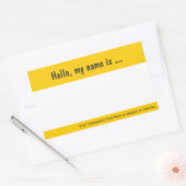 Rectangulaire Balise de grand nom / Sticker de Badge pour l'évén (Enveloppe)