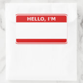 Rectangulaire Balises de noms Sticker pour les événements (Sac)