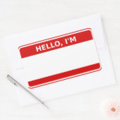 Rectangulaire Balises de noms Sticker pour les événements (Enveloppe)