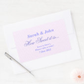Rectangulaire Bande de bonbons rose Comment il est doux Sticker (Enveloppe)