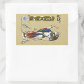 Rectangulaire Bast Rectangle Sticker (Sac)