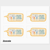 Rectangulaire Bâtir Sticker de salles de classe de réflexion (Feuille)