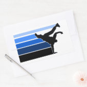 Rectangulaire BBOY sticker blu (Enveloppe)
