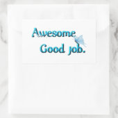 Rectangulaire Beau Sticker de bon travail (Sac)
