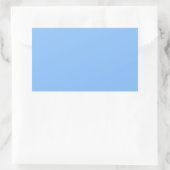 Rectangulaire Bébé Bleu Rectangle Sticker (Sac)