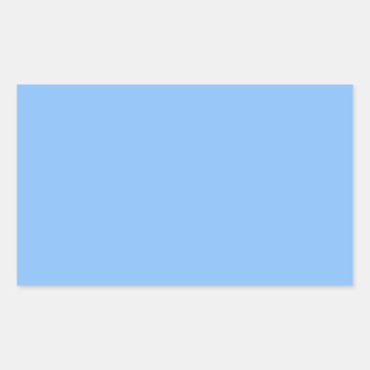 Rectangulaire Bébé Bleu Rectangle Sticker (Devant)