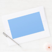 Rectangulaire Bébé Bleu Rectangle Sticker (Enveloppe)