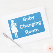 Rectangulaire Bébé Changer de chambre Signal Sticker rectangulai (Enveloppe)
