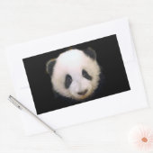 Rectangulaire Bébé Panda Coeur Sticker (Enveloppe)