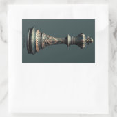 Rectangulaire Bishop Chess Sticker (Sac)