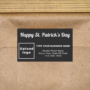 Rectangulaire Black Saint Patrick Business Rectangle Sticker