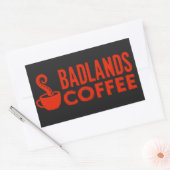 Rectangulaire BLC Logo & Sticker de texte, noir, paysage (Enveloppe)