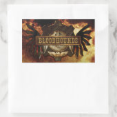 Rectangulaire Bloodhounds Logo Sticker (Rectangle) (Sac)