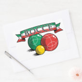 Rectangulaire Bocce in Banner Carré Sticker (Enveloppe)