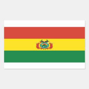 Rectangulaire Bolivie* Sticker Drapeau Bandera de la Bolivie