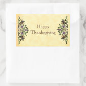 Rectangulaire Bon thanksgiving Antique Cornucopias Art Sticker (Sac)
