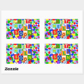 Rectangulaire BOUTTONS ~ Obtenir un bon Sticker (Feuille)