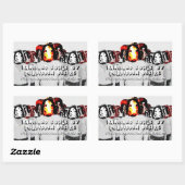 Rectangulaire BSOFD Unifié En Sticker De La Solitude (Feuille)