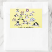 Rectangulaire Bunnies : Merci un Sticker Hole Bunch (Sac)
