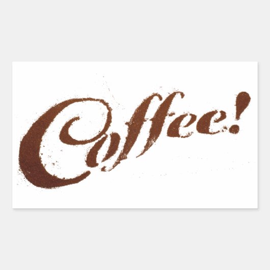 Rectangulaire Café - Sticker Rectangle (Devant)