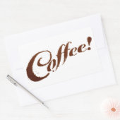 Rectangulaire Café - Sticker Rectangle (Enveloppe)