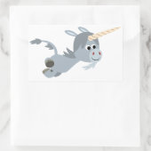 Rectangulaire Caricorne Cute Unicorn Dans Un Sticker Rapide (Sac)