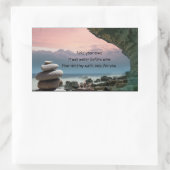 Rectangulaire Ce qui attend Sticker (Sac)