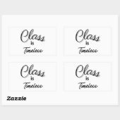 Rectangulaire Classe est Sticker intemporel (Feuille)