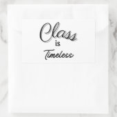 Rectangulaire Classe est Sticker intemporel (Sac)