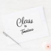 Rectangulaire Classe est Sticker intemporel (Enveloppe)