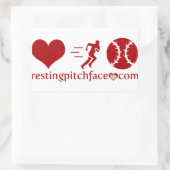 Rectangulaire Coeur, Hustle, Sticker HBP (Sac)