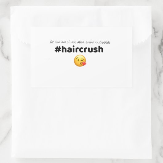 Rectangulaire #coiffure Sticker 1 (Sac)