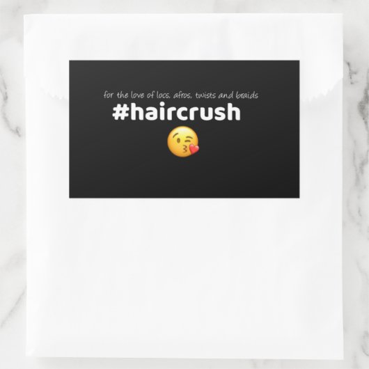 Rectangulaire #coiffure Sticker 2 (Sac)