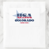 Rectangulaire Colorado My Home State Sticker (Sac)
