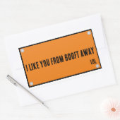 Rectangulaire Comme vous Avertissez Sticker Signal (Enveloppe)