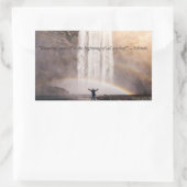 Rectangulaire Connaître vous-même Citation - Sticker Rectangle (Sac)