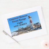 Rectangulaire Conover Beacon Feu de portée avant, Sticker NJ (Enveloppe)