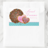 Rectangulaire Cookie Chocolat Donut Boulangerie Sticker Icing Po (Sac)