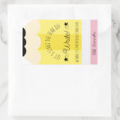 Rectangulaire Crayon Commençons l'année de l'écriture Sticker ca (Sac)