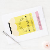 Rectangulaire Crayon Commençons l'année de l'écriture Sticker ca (Enveloppe)