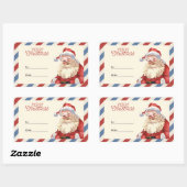 Rectangulaire Create your own Custom Merry Christmas Sticker (Feuille)