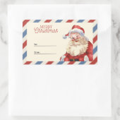 Rectangulaire Create your own Custom Merry Christmas Sticker (Sac)