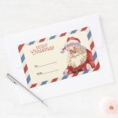 Rectangulaire Create your own Custom Merry Christmas Sticker (Enveloppe)