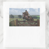 Rectangulaire Cross Country - Sticker Cheval de saut (Sac)