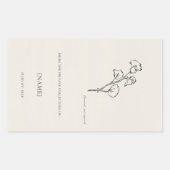 Rectangulaire Custom Ex Libris Bookplate Sticker | Dark Academia (Devant)