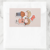 Rectangulaire Cute sticker  (Sac)