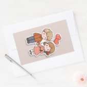 Rectangulaire Cute sticker  (Enveloppe)