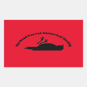 Rectangulaire Dead Parrot Historical Society - The Sticker 2